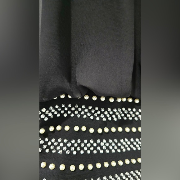 Joseph Ribkoff Black Sheer Embellished Blouse - Picture 3 of 6